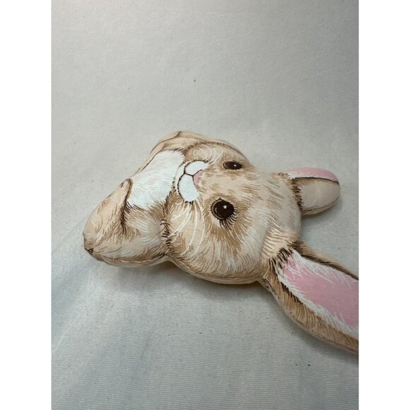 Cranston Vintage Bunny Rabbit Plush Pillow Soft Cotton Fabric Collectors 6" - Picture 4 of 4